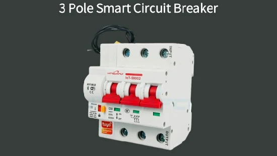 1p2p3p4p 16A bis 125A Automatischer Kurzschlussschutz, funktioniert mit Alexa Tuya APP WiFi Smart Circuit Breaker